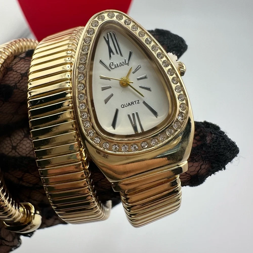 Luxury Serpenti Elegant Gold Wrap Women's Watch